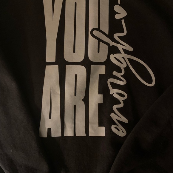 NWT Handmade WMS GILDAN SIZE LG SWEATSHIRT” you are Enough “ - Picture 3 of 14